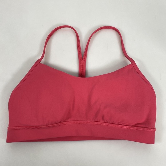 lululemon athletica Pants - Lululemon Sports Bra Womens 8 Pink Strappy Racerback Yoga Activewear Athletic